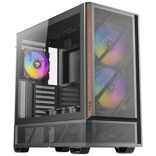 Antec P30 ARGB Mid Tower, 478×222×465 mm, Steel+Plastic+Wood, ATX/mATX/ITX, 4mm TG, 2xUSB3.0, Type-C, 7 slots, 2/1×3.5'/2.5', ARGB fans 3+2, GPU 405