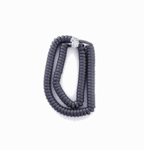 Fanvil curly cord for XU series headset, curve,black