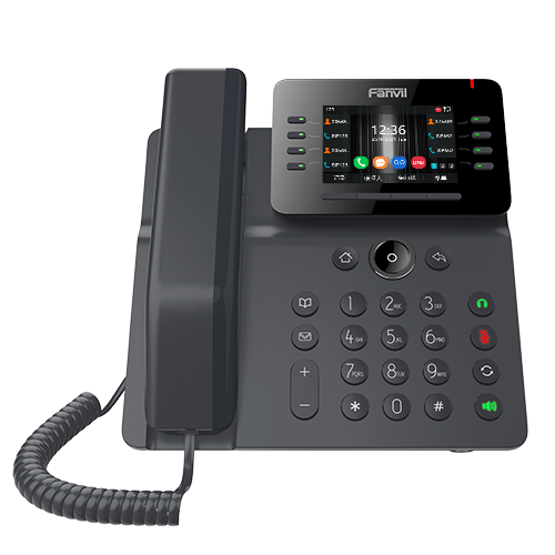 Fanvil V64 V64 Prime Busines Phone, 3.5' Color Screen, Built in WiFi & BT, Dual Gigabit Ports, PoE, 12 Lines, SBC Ready