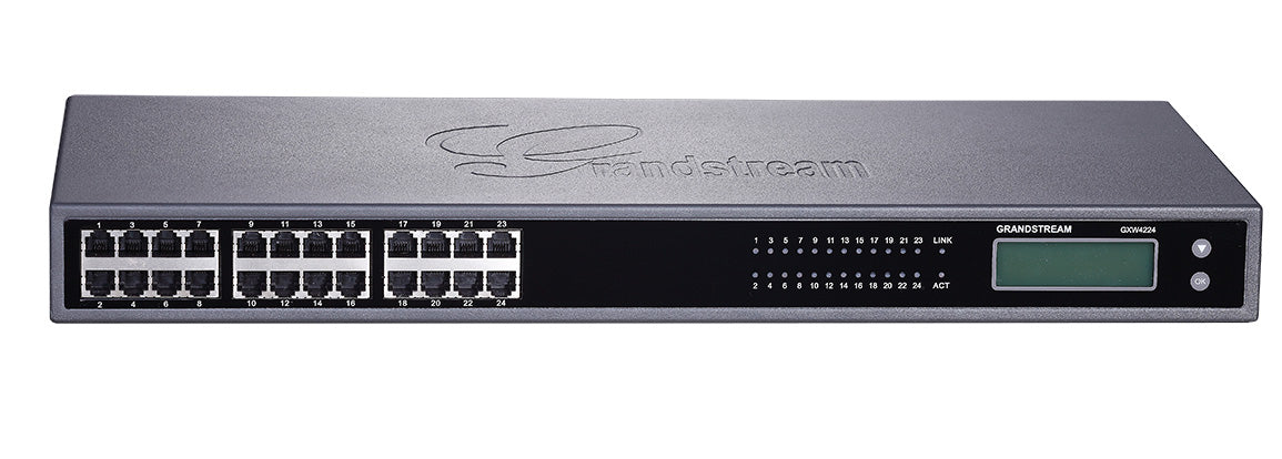 Grandstream GXW4224V2 GXW4224V2 24 FXS, 1 GigE, GDMS Compatible, Supports simultaneous 3-way voice conferencing per port,