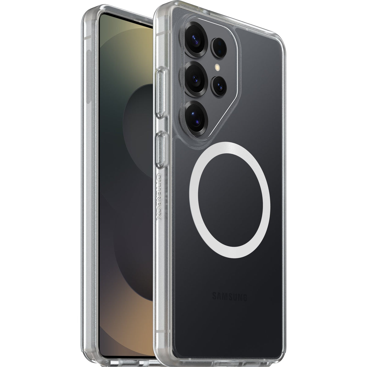 OtterBox React Magnets Samsung Galaxy S26 Ultra 5G (6.9') Case Clear - (77-99943),DROP+ Military Standard,Raised Edges,7 Years Warranty
