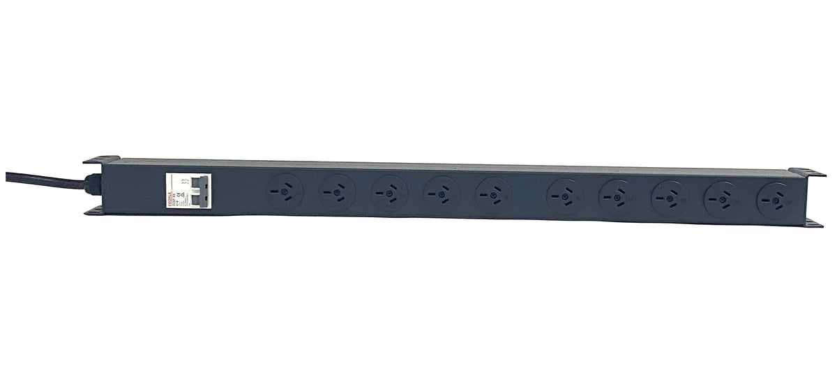 PowerShield 16A Vertical PDU with 16A Aus Input plug, 10 x ANZ 10Amp outlets, provides reliable power distribution for