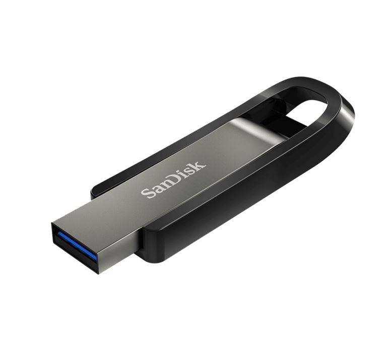 SanDisk 256GB Extreme GO USB3.2 Metal Flash Drive USB-A 400MB/s SecureAccess™ encryption software2 Lifetime Lifetime Warranty Black (LS)