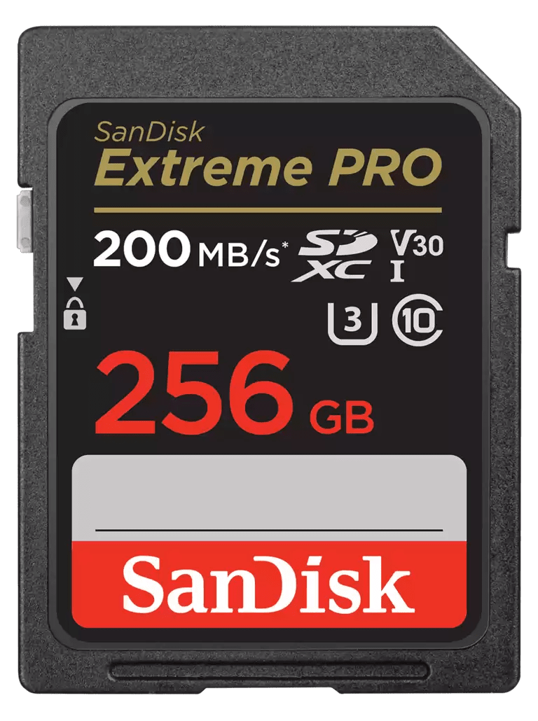 SanDisk 256GB Extreme PRO Memory Card 200MB/s Full HD & 4K UHD Class 30 Speed Shock Proof Temperature Proof Water Proof X-ray Proof Digital Camera