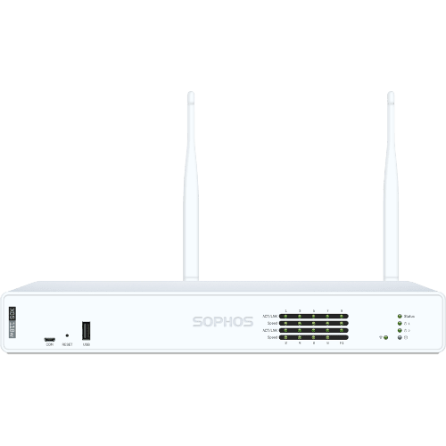 Sophos XGS 118w Security Firewall Appliance, Desktop, Wi-Fi 6, FW 15.5G, TP 3.25G, VPN 13G, 6x2.5GbE, 1xSFP.
