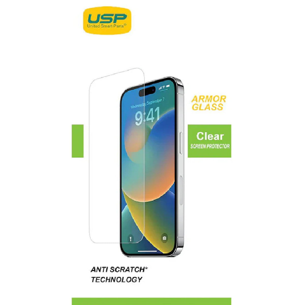USP Apple iPhone 17 Pro Max / 16 Pro Max (6.9') Armor Glass Full Cover Screen Protector - 5X Anti Scratch Technology, 3 Years Warranty