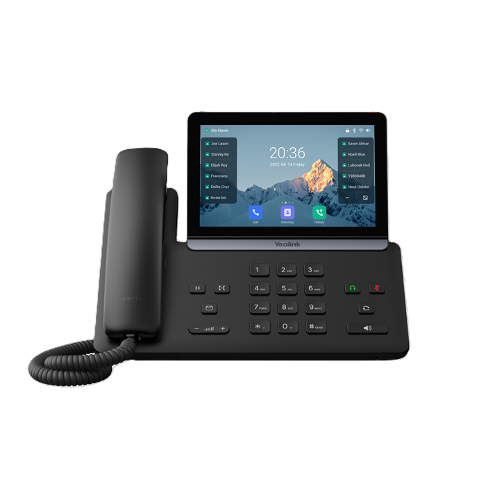 Yealink T88W SIP-T88W IP Phone, 7' Touchscreen, Android 13, HD Voice, Bluetooth 5.0, Wi-Fi 6, Dual USB, PoE, Optional BTH88