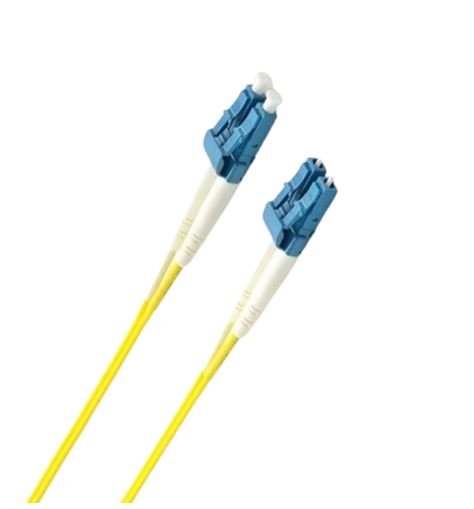 8ware 10m LC-LC OS2 Single Mode Dual-Core Fibre Optic Cable UPC Duplex Armoured Low Smoke Zero Halogen (LSZH) Jacket Yellow
