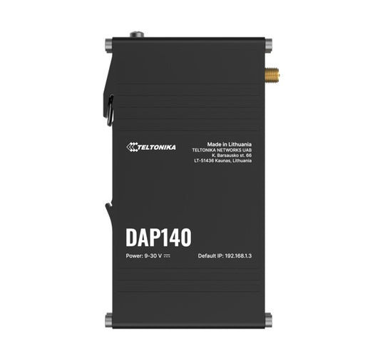 Teltonika DAP140 Industrial Wireless Access Point with Mesh Wi-Fi & Fast Roaming, 2 x 10/100 RJ45, Dual LAN & Passive