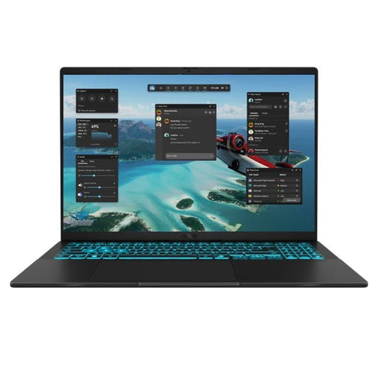 ASUS V16 16' INTEL CORE 7 240H (Raptor Lake) 144Hz FHD WUXGA (1920x1200) 16G 1TB RTX5050-8GB GDDR7, Matte Black, Windows 11 Pro, 1.95kg