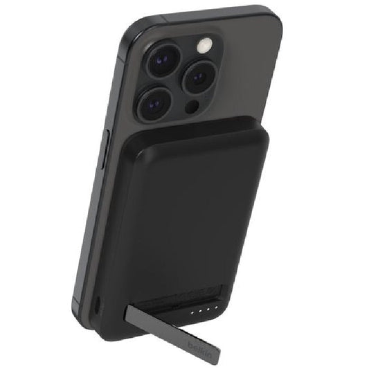 Belkin BoostCharge Pro 5k mAh Magnetic Power Bank With Qi2 + USB-C Cable (1M) - Black (BPD006btBK),15W,1xUSB-C, Overcharge Protection,2 Years Warranty
