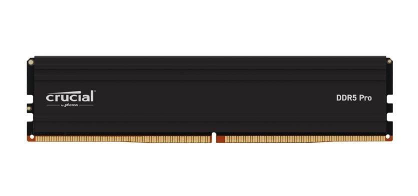 Crucial Pro 32GB (1x32GB) DDR5 UDIMM 5600MHz CL46 Black Heat Spreader Support Intel XMP AMD Ryzen Desktop PC Gaming Memory