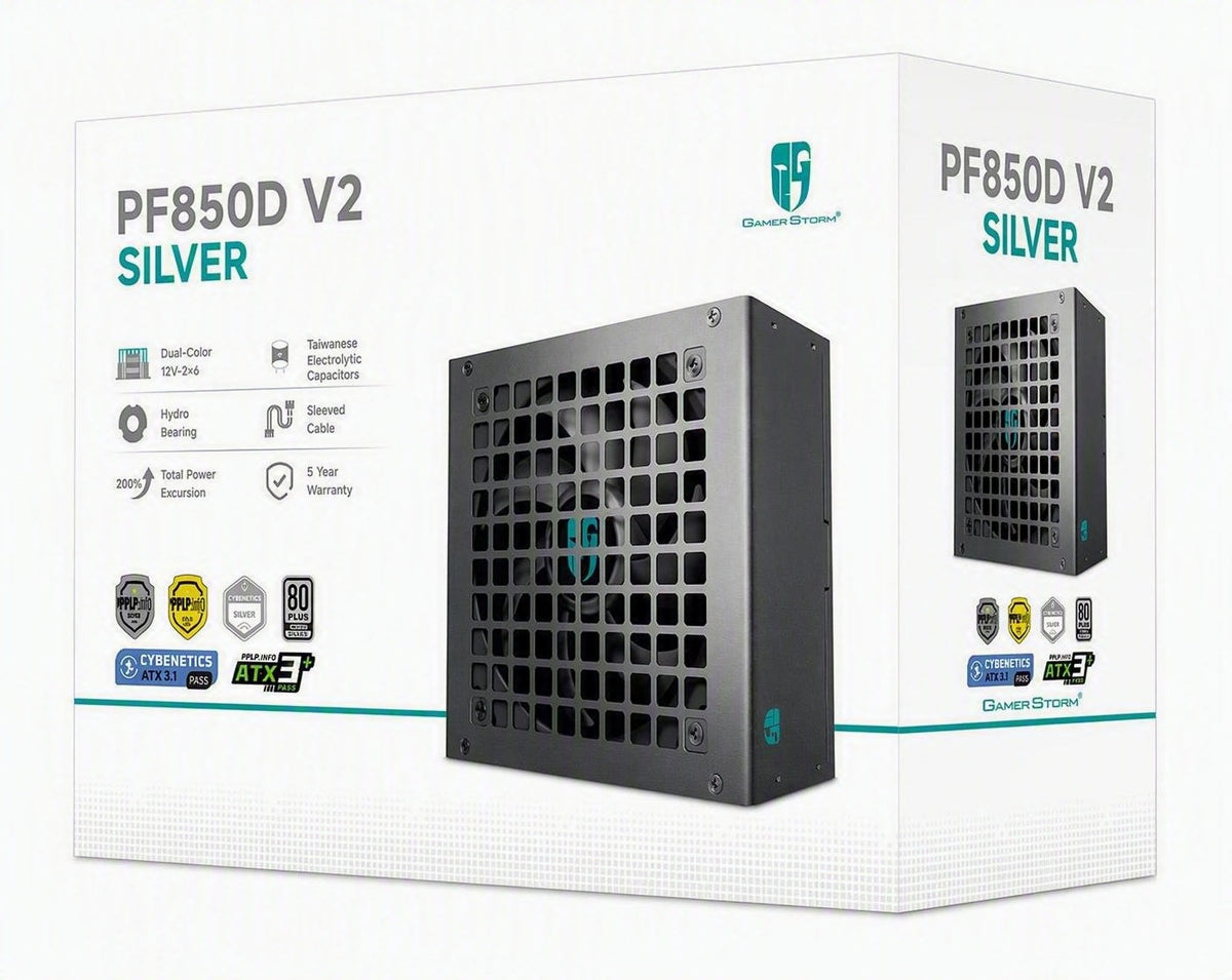 DEEPCOOL PF850D Cybenetics Non-Modular ATX Power Supply, Taiwanese Capacitors, ATX12V V3.1 PSD-PF850D-V2