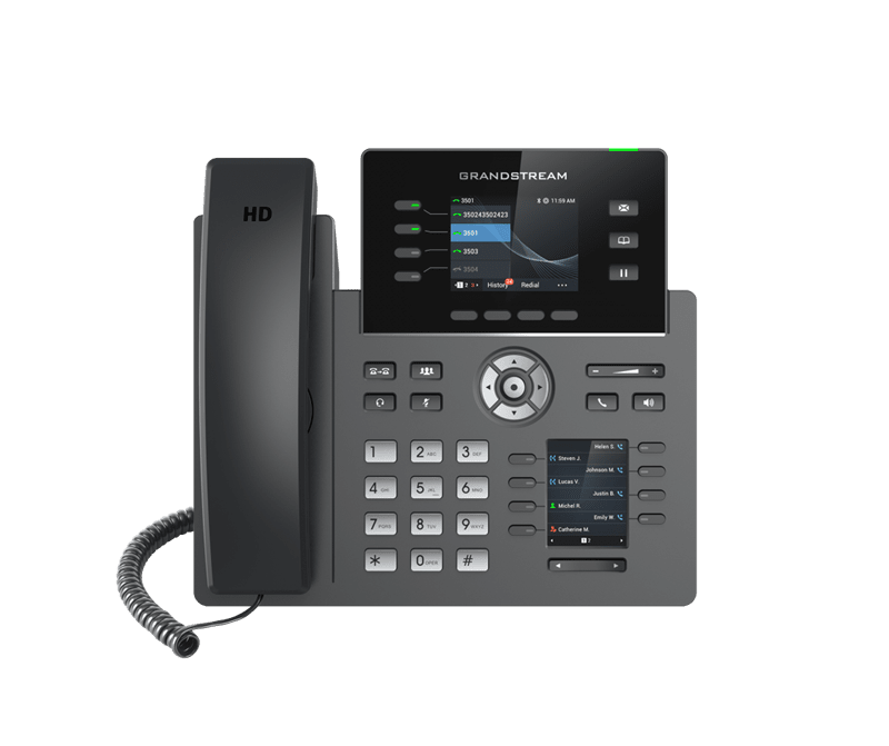 Grandstream GRP2614 4 Line IP Phone, 4 SIP Accounts, 320x240 Colour Screen, BLF Keys, HD Audio
