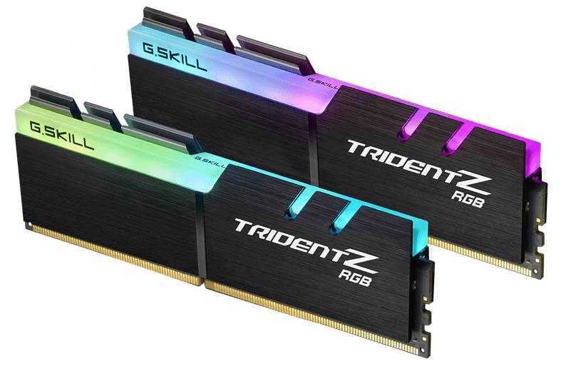 G.SKILL F4-3600C18D-32GTZR 32GB (2 x 16GB)/ PC4-28800 / DDR4 3600 Mhz/ Timings 18-22-22-42/ Voltage 1.35V/ Trident Z RGB
