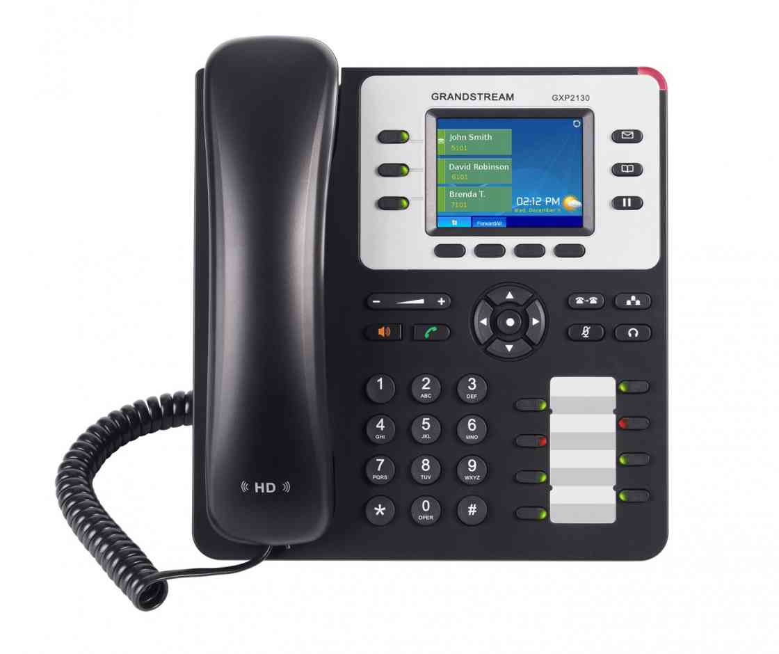 Grandstream GXP2130 *LS Grandstream GXP2130 3 Line IP Phone, 3 SIP Accounts, 320x240 Colour LCD Screen, HD Audio, Built-In