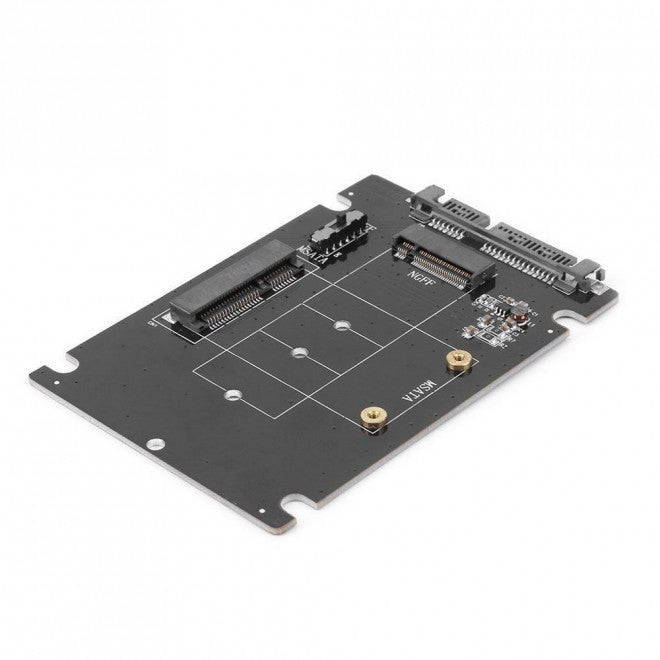 (LS)Simplecom SA207 mSATA + M.2 (NGFF) to SATA 2 In 1 Combo Adapter