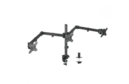 mbeat® activiva Triple-Screen Articulating Monitor Arm Ideal for a seamless triple monitor setup (13'-27'), it offers flexible positioning