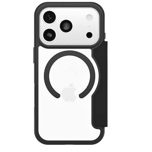 OtterBox React Folio MagSafe Apple iPhone 17 Pro Max (6.9') Case Black Crystal (Clear/Black) - (77-98589), DROP+ Military Standard, 7 Years Warranty