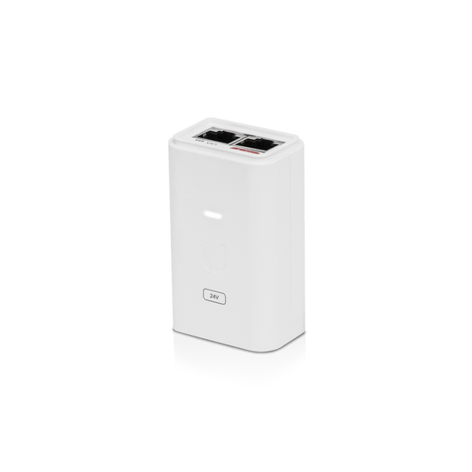 Ubiquiti POE Injector, 24VDC, 24W, Gigabit Ethernet, ESD protection & LED, Surge and Clamping Protection,Maximum Surge Discharge