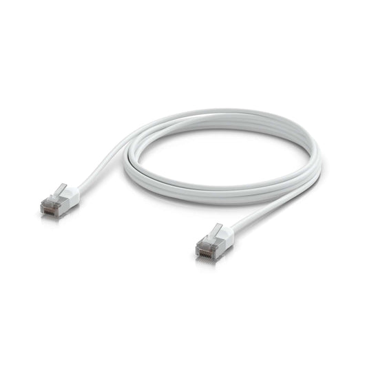 Ubiquiti UniFi Premium Patch Cable Outdoor, 3M, White, Ultra-thin, Rugged, Shielded Patch, Designed &Optimized, For 10 GbE Networking,