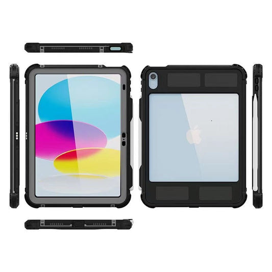 USP Apple iPad (11.0') 11th Gen (A16)/iPad 10th Gen (10.9') WaterProof Case Black-Support Smart Control Keyboard, 360° Rotation, 3 Year Warranty