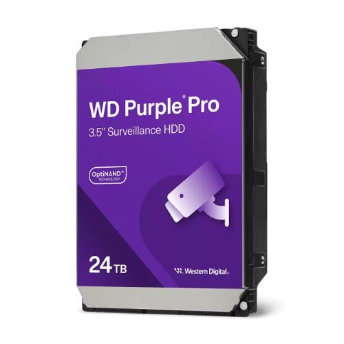 Western Digita WD Purple Pro 24TB 3.5' Surveillance SATA HDD 512 Cache/Buffer 5yrs Warranty