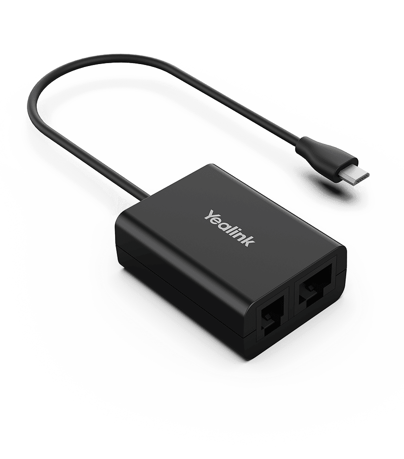 Yealink EHS61 Wireless Headset Adapter for WH62/3, Compatible with Unify/Mitel/Yealink T27G/29G/4xG